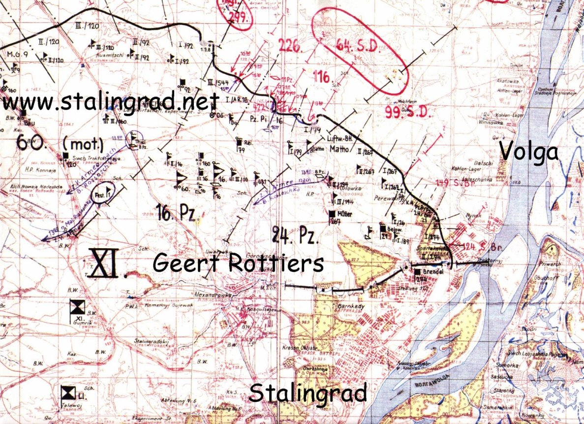 battle of stalingrad ww2 map